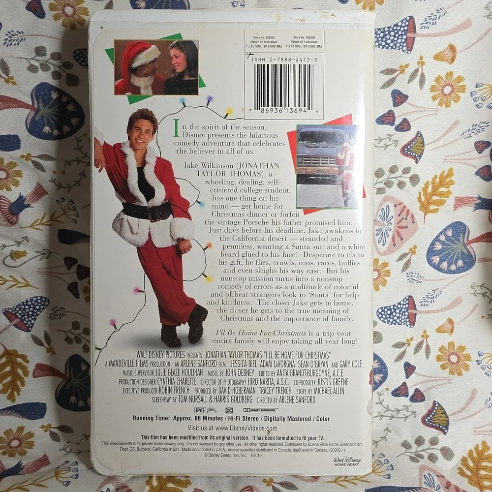 Disney N/A I'll Be Home For Christmas VHS Jonathan Taylor Thomas Holiday Movie